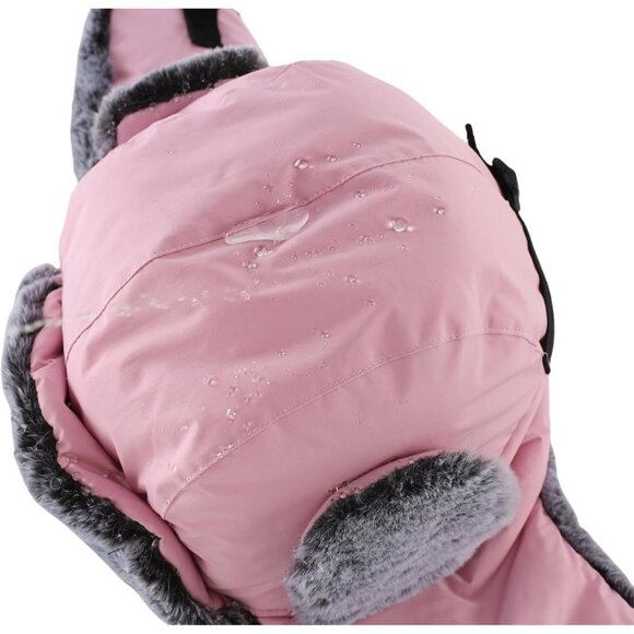 Faux Fur Lined Trapper Hat with Face Mask Water Repellent Winter Hat for Men - Picture 7 of 7